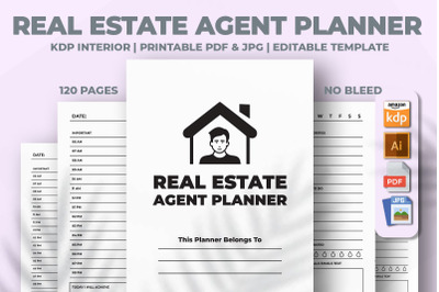 Real Estate Agent Planner KDP Interior