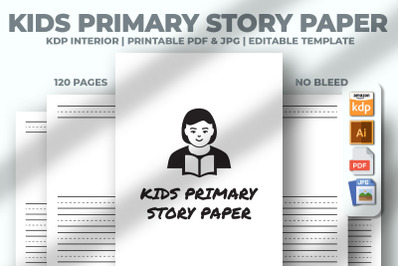 Kids Primary Story Paper KDP Interior