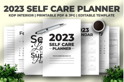 Self Care Planner 2023 KDP Interior