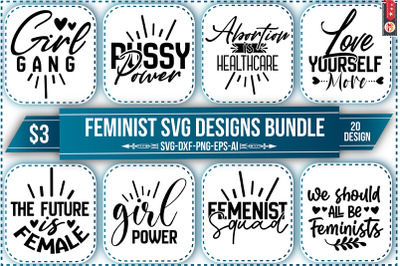 Feminist SVG Designs Bundle
