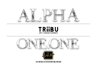Alpha One.One - Decorative Alphabet TRiiBU.Art