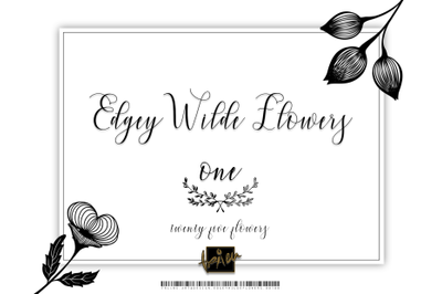 Edgey Wilde Flowers 001.000 - Decorative Elements TRiiBU.Art