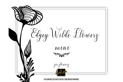 Edgey Wilde Flowers - Mini 001.000 - Decorative Elements TRiiBU.Art