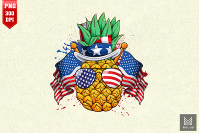 Pineapple 4th of July Hawaii American