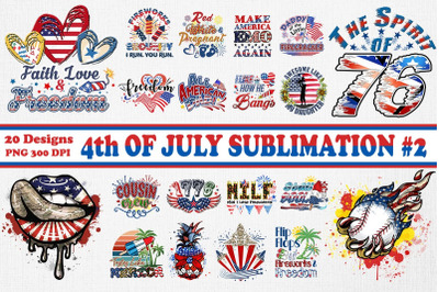 4th Of July Bundle-20 Designs-220614