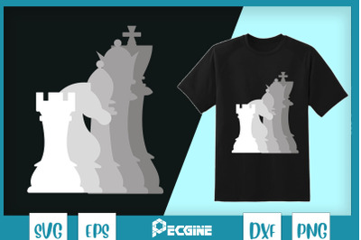 Chess Pieces Chess Player Lover Graphic