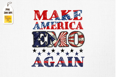 Gift Make America Emo Again 4th Of July