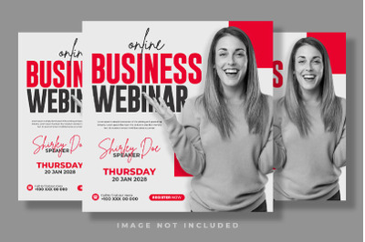 Online Business Webinar Social Media Post