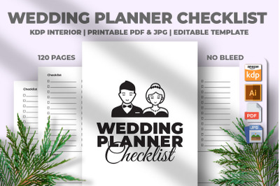 Wedding Planner Checklist KDP Interior