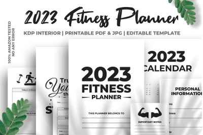 2023 Fitness Planner KDP Interior