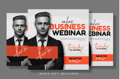 Online Business Webinar Minimalist Social Media Post