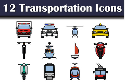 Transportation Icon Set