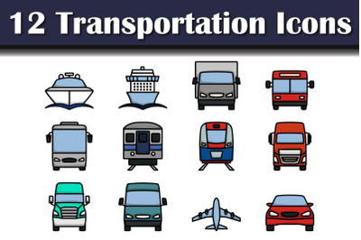 Transportation Icon Set