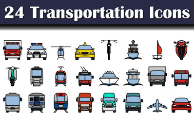 Transportation Icon Set