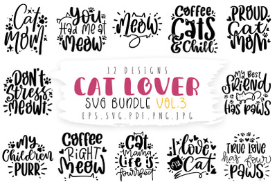 Cat Lover SVG Bundle