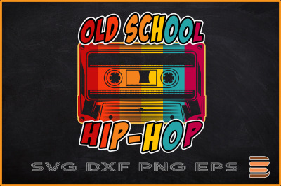 Retro Old School Hip Hop 80s Cassette