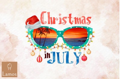 Santa Hat Sunglasses Christmas In July