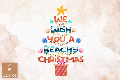 We Wish You A Beachy Christmas Design