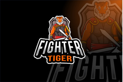 Fighter Tiger Esport Logo Template