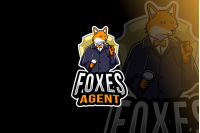 Foxes Agent Logo Template