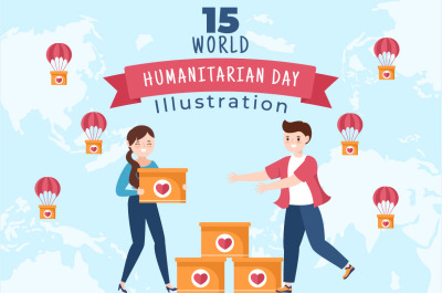 15 World Humanitarian Day Illustration