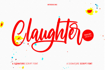 Claughter Script Font