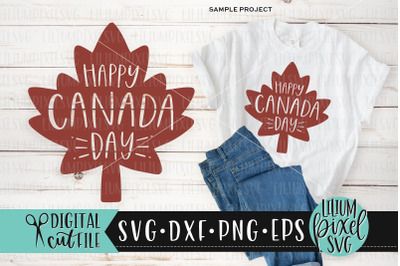 Happy Canada Day Maple - Canada Day SVG