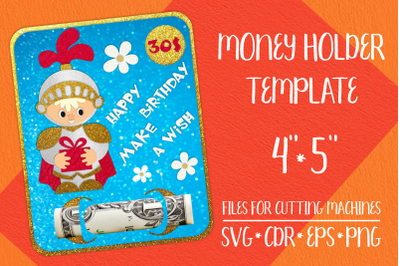 Knight Birthday Card | Money Holder Template