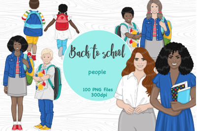 Back To School People Clipart