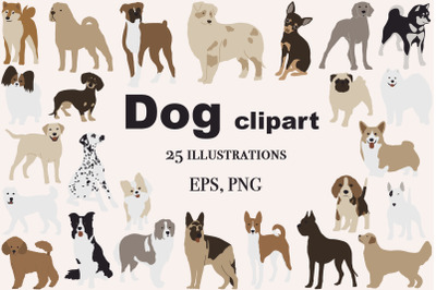 Abstract Dog clipart