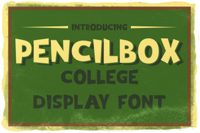 Pencil Box font 6 t-shirt designs