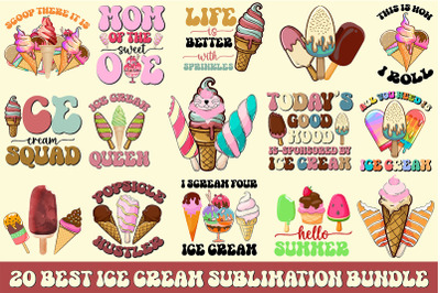 Best Ice Cream Sublimation Bundle