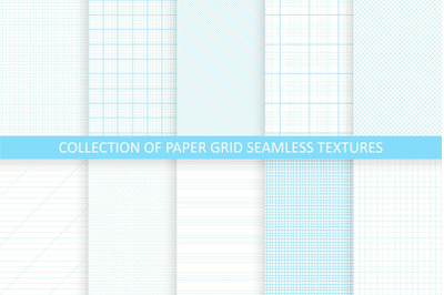 Blue paper grid patterns