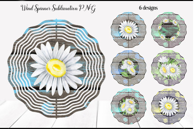 Daisy Wind Spinner | Sublimation Wind Spinner Designs Bundle