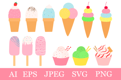 Ice cream clipart. Ice cream SVG. Ice cream sublimation