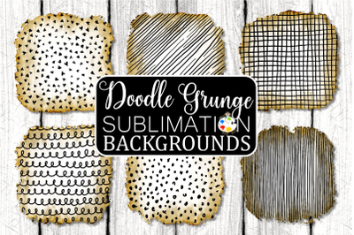 Doodle Grunge Pattern Sublimation Backgrounds