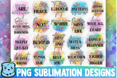 Inspirational Sublimation Bundle | Motivational Sublimation Designs