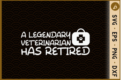 LEGENDARY VETERINARIAN HAS RETIRED