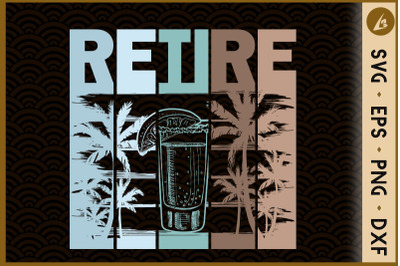 Retire Vintage Retro Beach