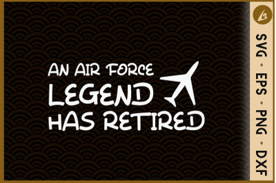 AN AIR FORCE LEGEND HAS RETIRED