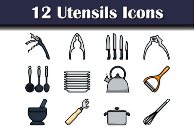 Utensils Icon Set