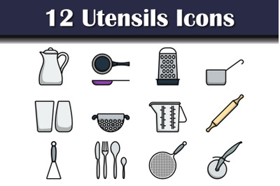 Utensils Icon Set