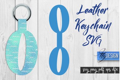 Leather Keychain Alphabet SVG | Key Fob Numbers SVG | Bag Tag Design