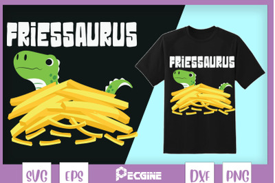 FriesSaurus Potato Fry Dinosaur Fastfood