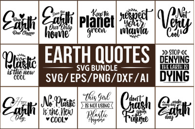 Earth Quotes SVG Bundle