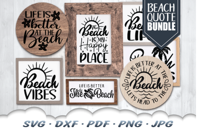 Beach Quote SVG Bundle | Summer Beach SVG Files