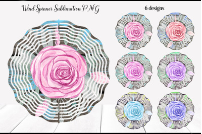Rose Wind Spinner | Flower Wind Spinner Designs Bundle