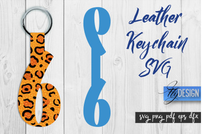 Leather Keychain Alphabet SVG | Key Fob Numbers SVG | Bag Tag Design