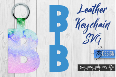 Leather Keychain Alphabet SVG | Key Fob Numbers SVG | Bag Tag Design