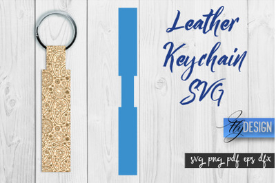 Leather Keychain Alphabet SVG | Key Fob Numbers SVG | Bag Tag Design